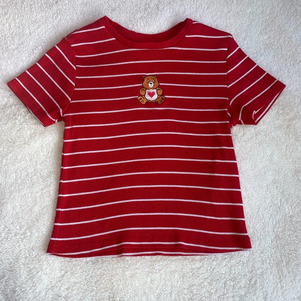 Red care bear top
